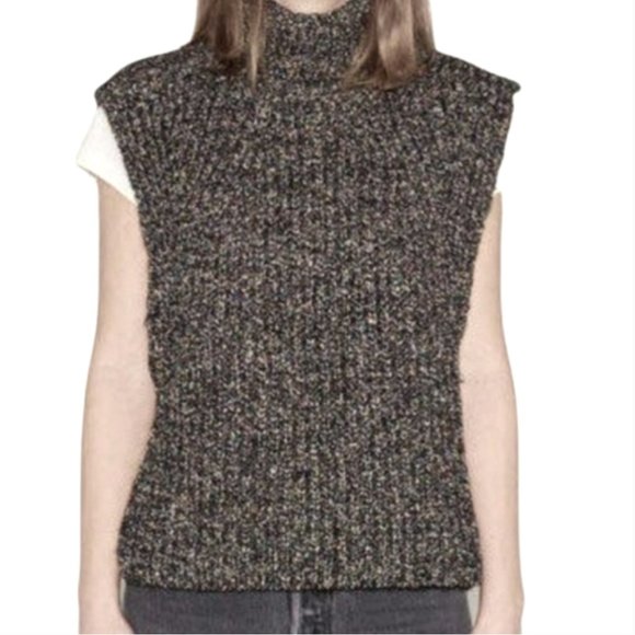 Isabel Marant Sweaters - ISABEL MARANT ÉTOILE Megan Melange Turtleneck Sweater Vest